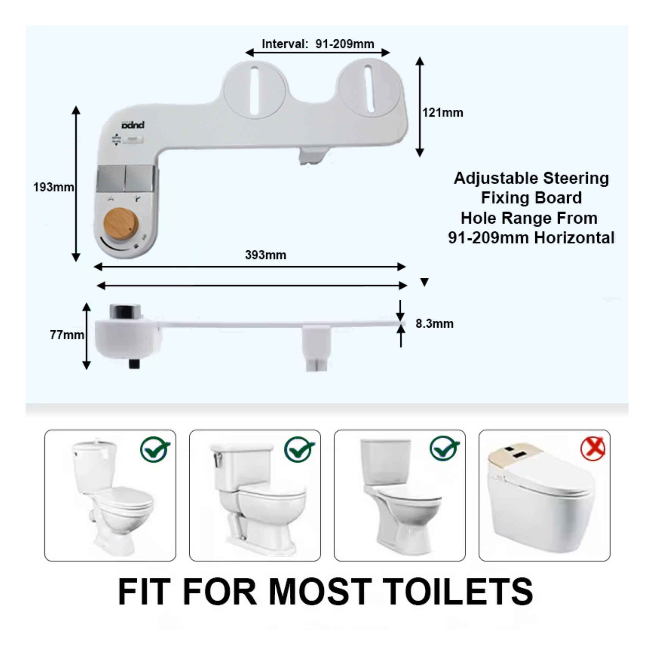 PupaWash Attachable Bidet